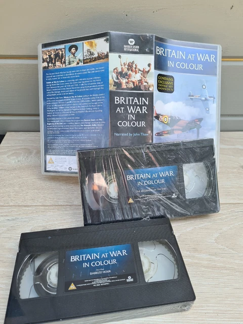 Britain at War in Colour Double VHS Brand New Cellophane Sealed