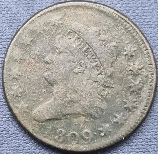 1809 Classic Head Large Cent 1c STRONG FINE Details #53000
