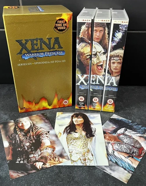 XENA WARRIOR PRINCESS VHS boxset. 3x Tapes. Series 4. Used but great