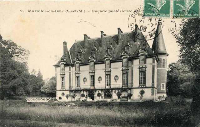 *32968 cpa 77 Marolles en Brie - castle