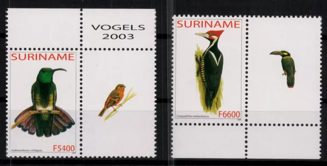 Surinam; Vögel 2003 kpl. **  (14,-)