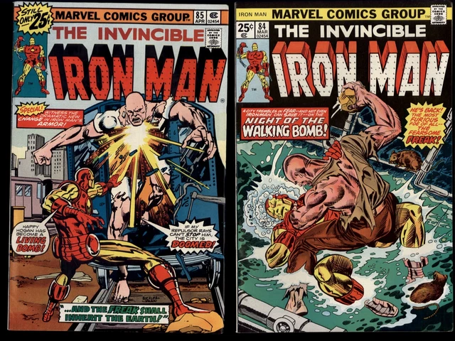 MARVEL comics INVINCIBLE IRON MAN 84, 85  ungraded comic see scans for details