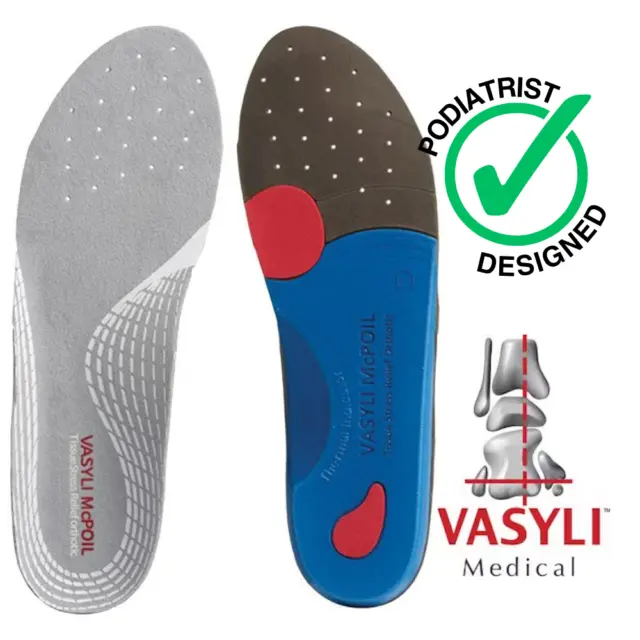 Vasyli McPoil Tissue Stress Relief Orthotics Shin Splints & Pain Relief Insoles