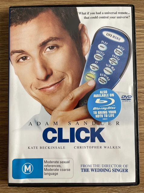 CLICK DVD 2006 Comedy Drama Fantasy Movie Adam Sandler, Kate Beckinsale  $6.64 - PicClick AU
