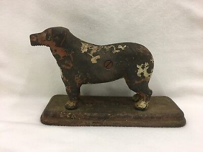 Vintage Antique Cast Iron Old Dog Tray Nutcracker Missing Tail and Jaw