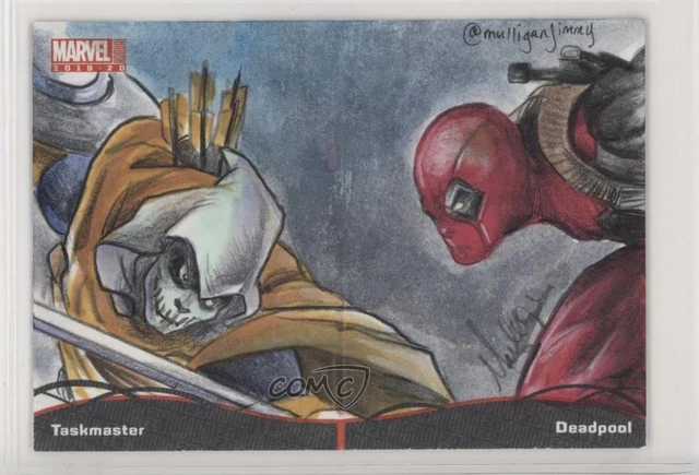 2019-20 Upper Deck Marvel Annual 1/1 James Mulligan #SKT Auto Sketch ls5