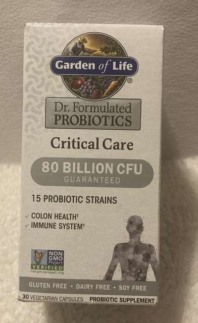 Garden Of Life Critical Care 80 Billion CFU 30 Capsules Exp 6/24 Garden Of Life Critical Care 80 Billion CFU 30 Capsules Exp 6/24