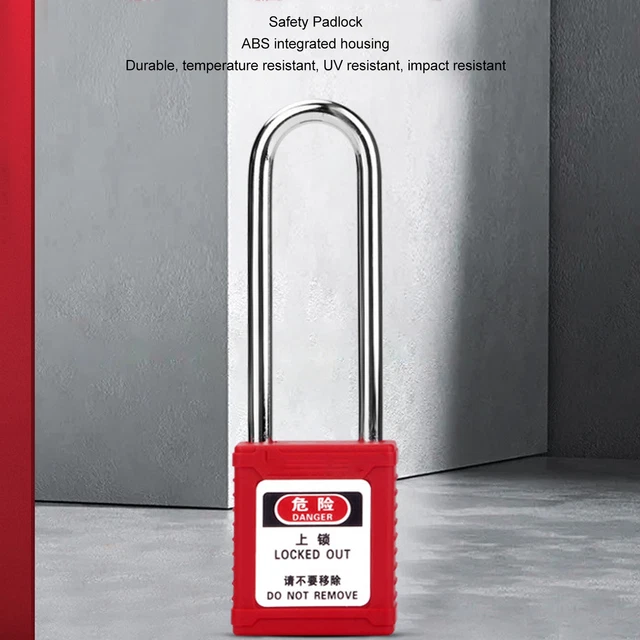 Blocco etichetta di sicurezza lucchetto di sicurezza isolamento energetico fascio lungo per meccanico