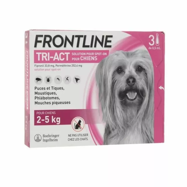 Pipette pour chien Frontline Tri-Act 2-5 Kg