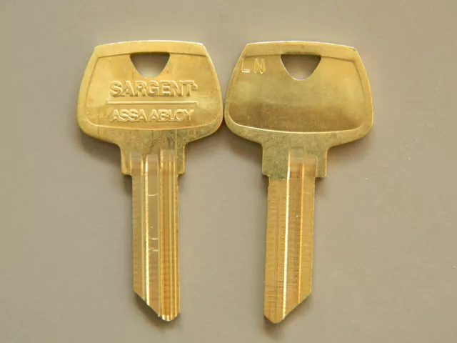 Pair Of Sargent LN Key Blanks- 5 pin - Grand Master "L" Keyways