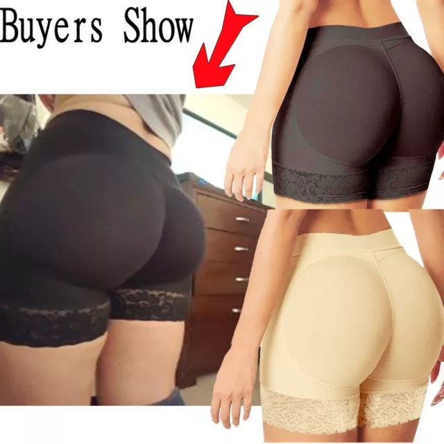 Women Padded Butt Lifter Body Shaper Fake Ass Bum Hip Enhancer Pants  Underwear`