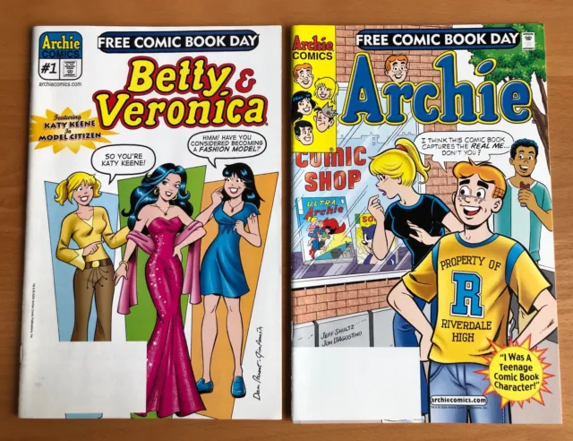 Archie #1+ Archie #2, Free Comic Book Day Edition Mint/Near Mint