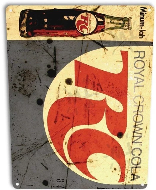 SRongmao Royal Crown RC Cola Soda Pop Ad Vintage Look Retro Store Wall