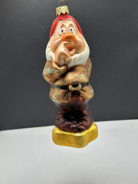 VTG Christopher Radko DISNEY Snow White & The Seven Dwarfs SNEEZY Ornament EUC