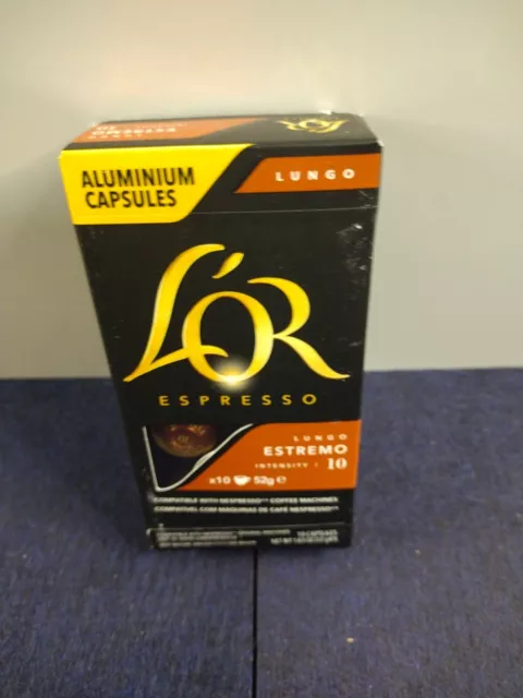 Douwe Egberts LOR Espresso Coffee 10 Capsules Nespresso Compatible Lungo12/31/23