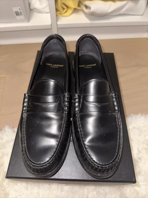 YSL Yves Saint Laurent Le Loafer Monogram Penny Loafer Black 39