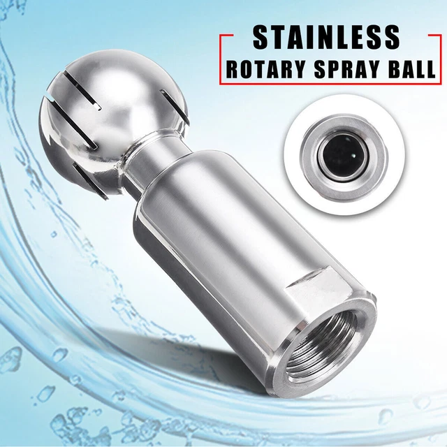 JOYALY Sfera Spray Rotante In Acciaio Inox 304, Filettatura Femmina, Per Pulizia Serbatoi. Disponibile In Varie Misure (DN10-DN25). - 4