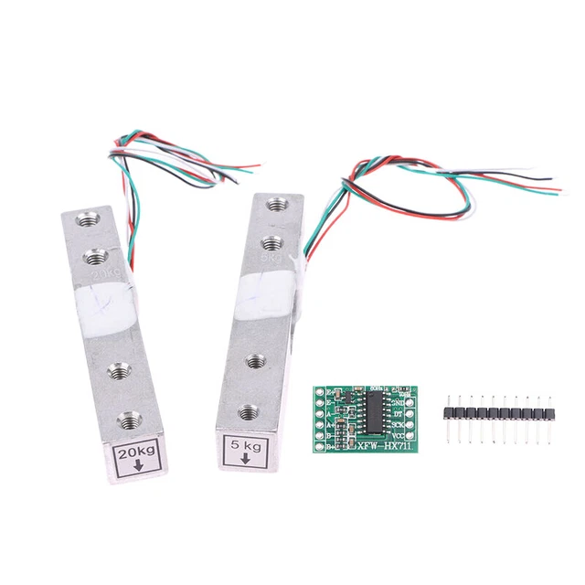 4x 50kg Load Cell Weight Sensors + HX711 AD Amplifier Module, Arduino Scale Kit