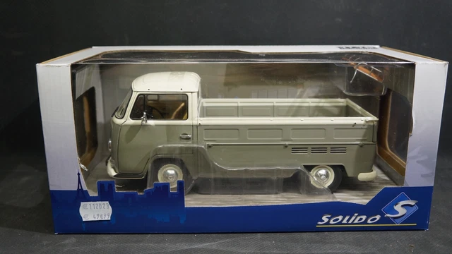 Miniature Solido neuve Die cast 1/18 Volkswagen T2 Pickup grey, S1809402