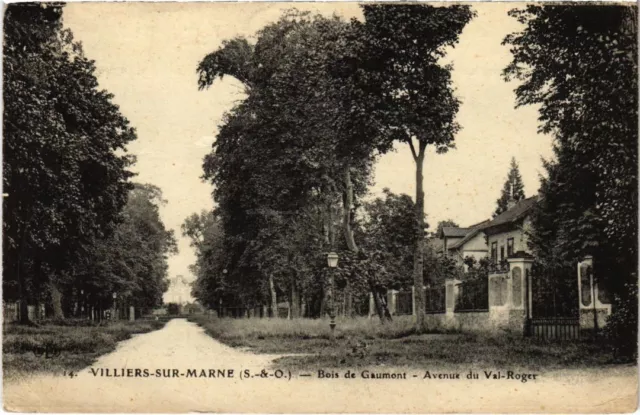 CPA AK Villiers s Marne Bois de Gaumont-avenue du Val-Roger FRANCE (1282906)