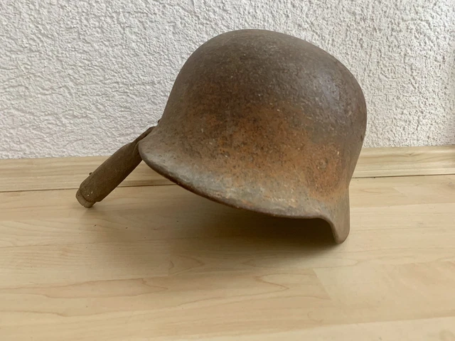 1945 Schöpfer M35 Stahlhelm Wehrmacht 2. Weltkrieg Schwerter zu Pflugscharen WW2