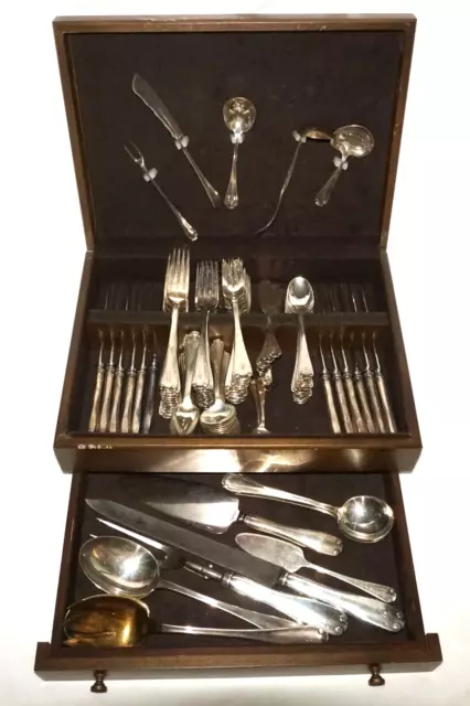 118Pc 1911 US Sterling Silver Flatware Set Flemish Pat. by Tiffany & Co. (KoS)