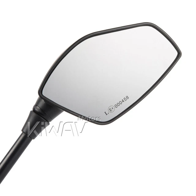 rétroviseurs noir big wider view FIN style pour Honda Suzuki Ducati Kawasaki 2