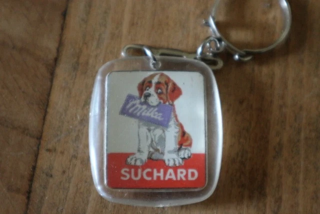 Porte-clés Publicitaire Suchard – Vintage, émaillé, Accessoire Rétro