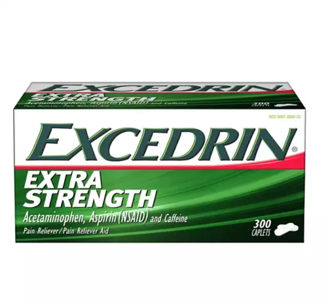 Excedrin EXTRA STRENGTH Coated Caplets Headache Pain Reliever - 300 Count