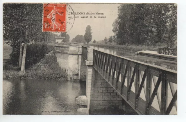 BOLOGNE  Haute Marne CPA 52  le pont canal et la marne