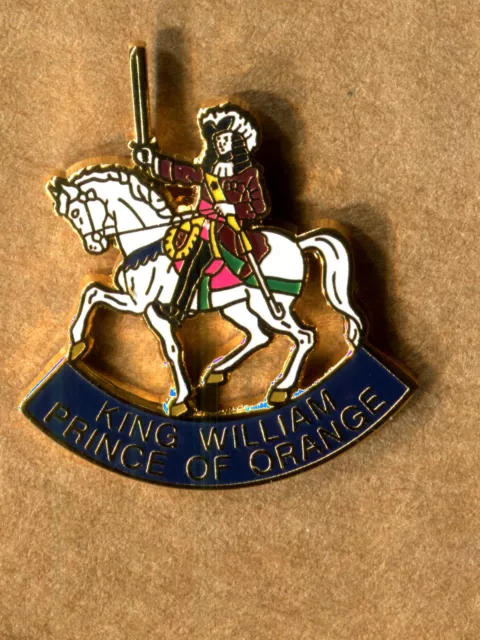 King William Of Orange Lapel Pin Badge Cut Out Ulster Loyalist Loyal Orders Lol