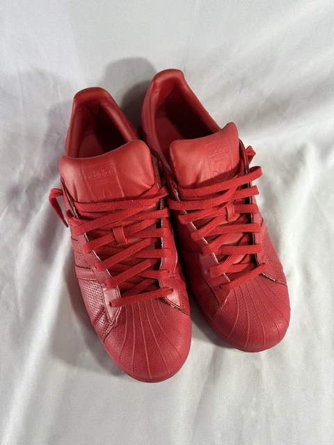ADIDAS SUPERSTAR MENS Trainers. Scarlet Red ADICOLOR. UK Size 12