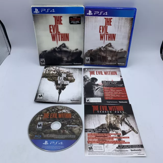 Evil Within (Sony PlayStation 4, 2014) PS4 EN CAJA COMPLETO CON FUNDA LENTICULAR