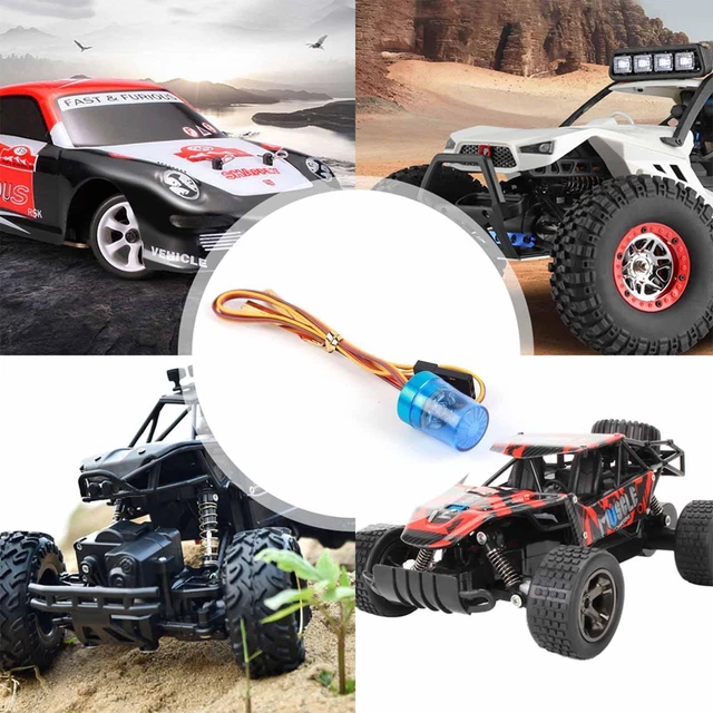 KEEDA Barre lumineuse LED de police pour modèles 1/10 1/8 1/12 RC de voiture camion WPL D12 HSP TRX4 Tamiya CC01 D90 Axial SCX10 (jaune