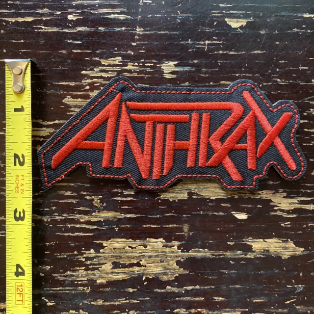 Anthrax (Embroidered Iron on patch) Punk/Rock/Heavy Metal Music