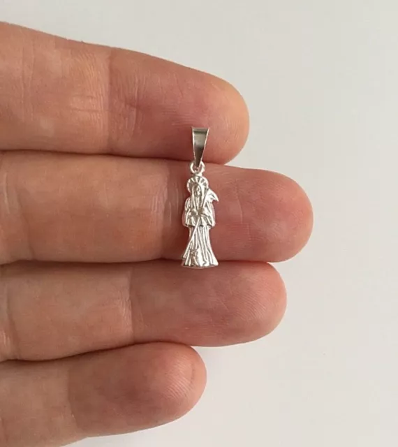 925 SILVER GRIM REAPER PENDANT / PLATA DIJE DE LA SANTA MUERTE  - 20x6mm