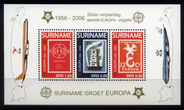 Suriname 2005 Europa Cept - 50 years europa souvenir sheet MNH