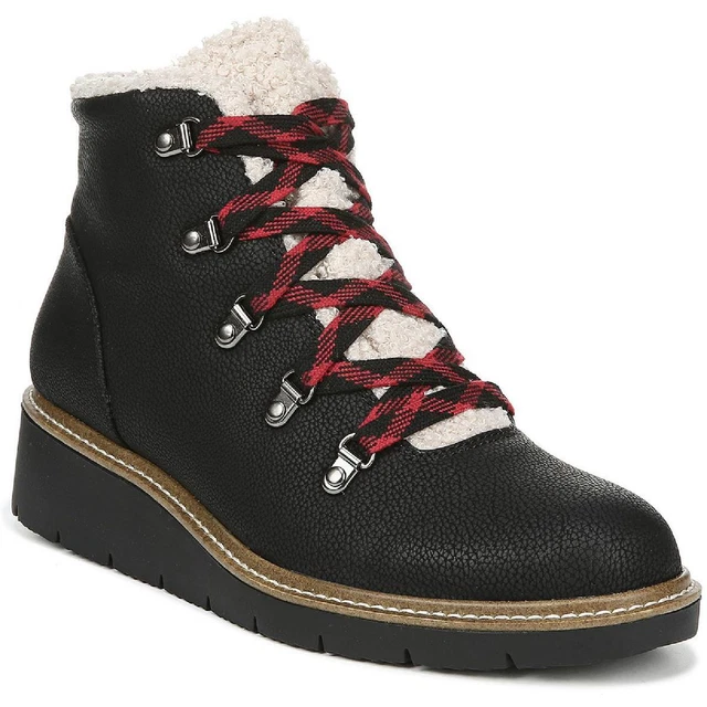Dr. Scholl's Shoes Womens So Cozy Combat & Lace-up Boots 6.5 Medium (B,M) 5420