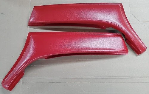 Interior Door Arm Rest Covers 1961 - 1971 Volvo 1800 Series Color - Portola Red