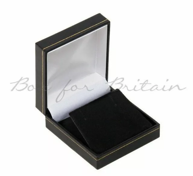 Classic Leatherette Large/ Drop Earring Boxes Red Black Blue Green wholesale