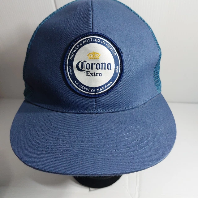 NEW Corona Extra Baseball Hat/Cap  Snap Back Blue Trucker Cap