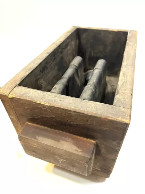 Vintage Industrial Wood Foundry Mold Pattern 17” x 8” x 7.5”
