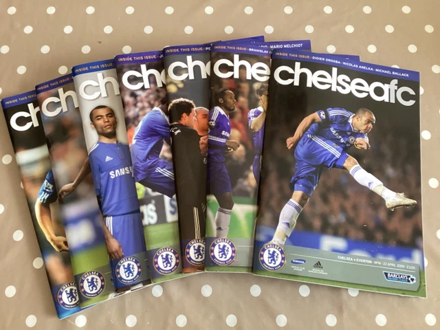 7 CHELSEA PROGRAMMES 2009 £12.00 - PicClick UK