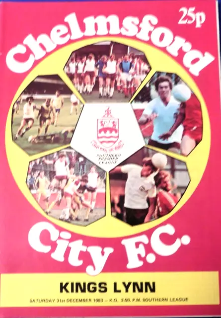 Chelmsford City V Kings Lynn 31/12/1983 Southern League - Premier Division #Exc#