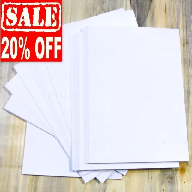 100 SHEETS A4 WHITE 300 gsm THICK CARDS PRINTER CRAFT MAKING DECOUPAGE LOT PAPER 2