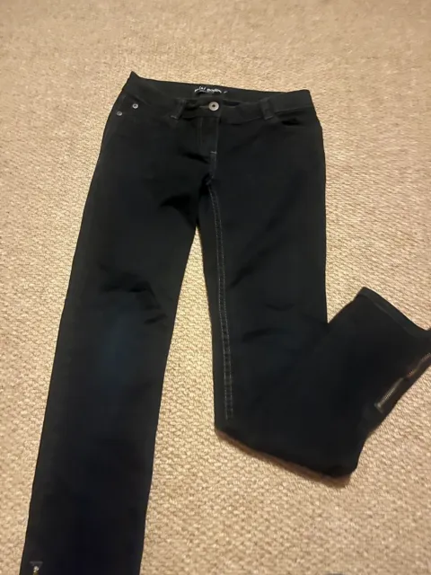 Mini Boden Girls Jeans With Ankle Zip Detail Age 12 Years