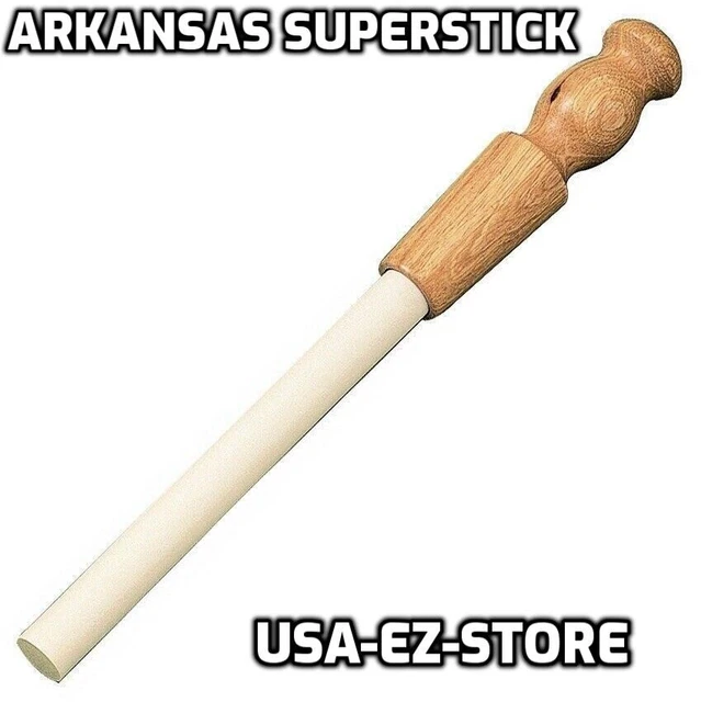 🔥 Arkansas Superstick Large Heavy Duty Ceramic Rod Knife Sharpener Wood Handle