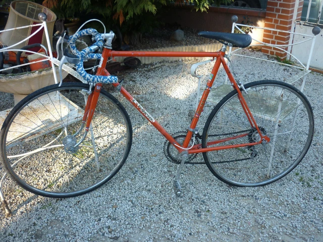 VÉLO COURSE VINTAGE libéria grenoble orange old bick EUR 79,90