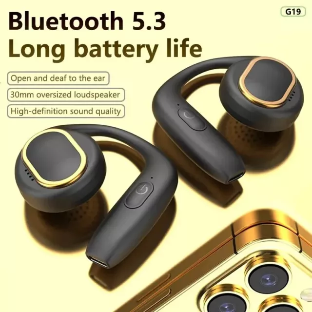 Oreillette bluetooth sans fil écouteur casque 5.3 main libre LONGUE DUREE 9D-