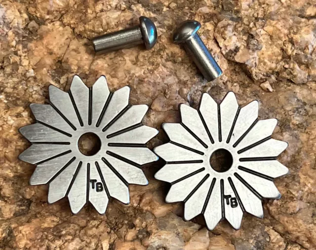 NICE NEW 1 3/8" 16-Point  TOM BALDING COWBOY VAQUERO Y SPUR ROWELS & Pins